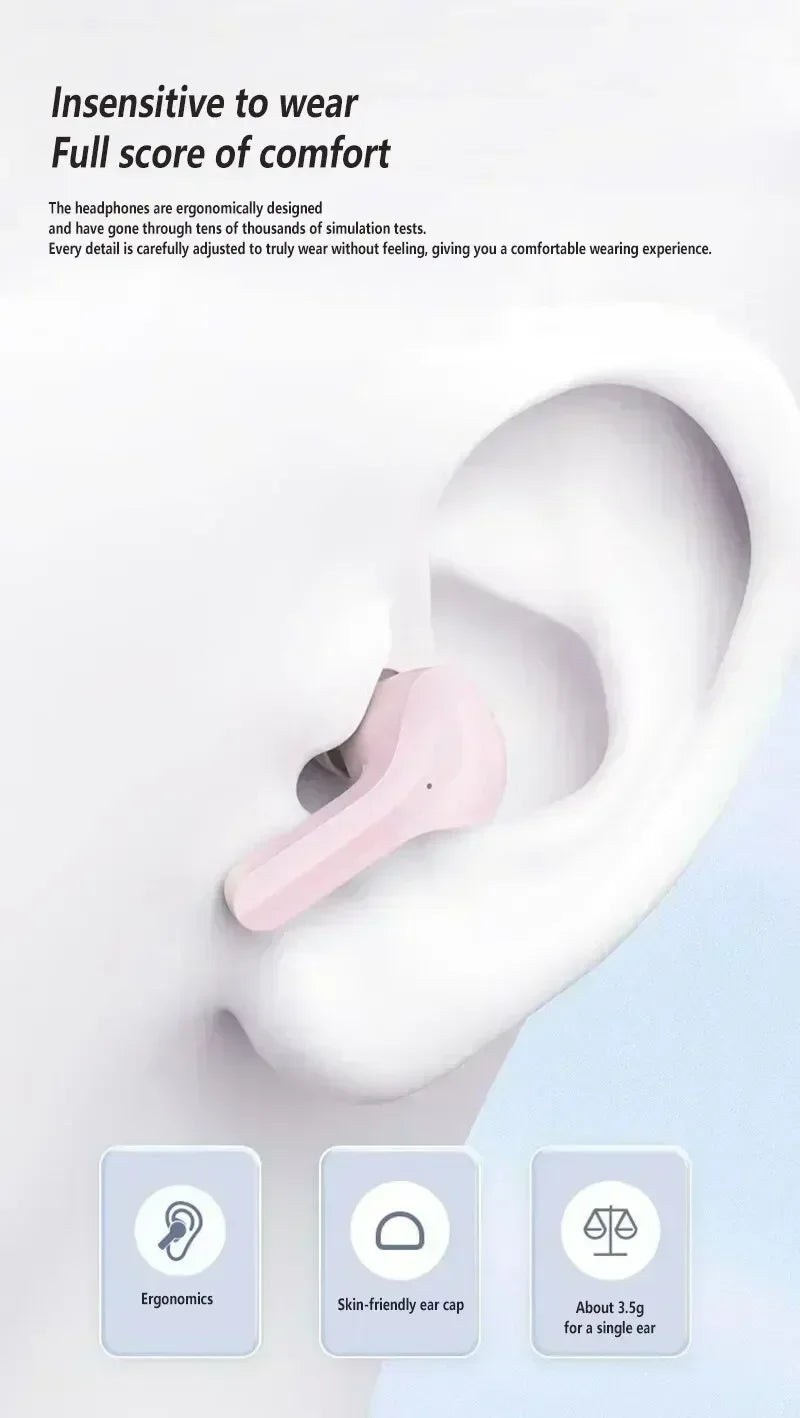 Fone de ouvido Bluetooth sem fio T2 Tws.